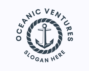 Ocean Marine Anchor  logo design