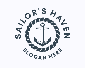 Ocean Marine Anchor  logo design