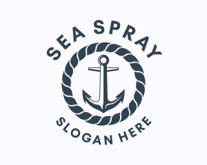 Ocean Marine Anchor  logo design