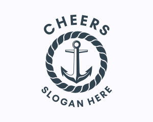 Seaman - Ocean Marine Anchor logo design
