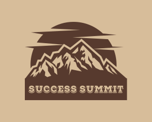 Mountain Climbing Summit  logo design