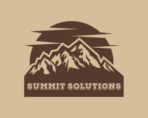 Mountain Climbing Summit  logo design