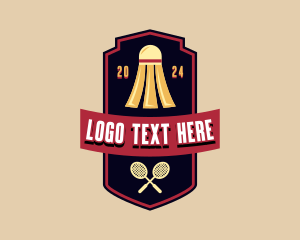 Shuttlecock - Badminton Varsity League logo design