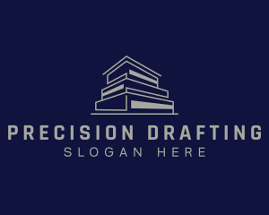 Drafting - Building Architecture Real Estate logo design