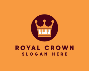 Royal Piano Crown  logo design