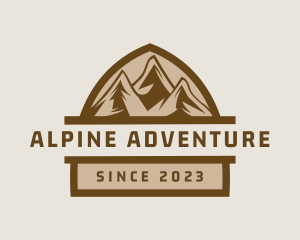 Alpine - Alpine Mountaineering Adventure logo design