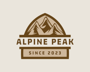 Alpine - Alpine Mountaineering Adventure logo design