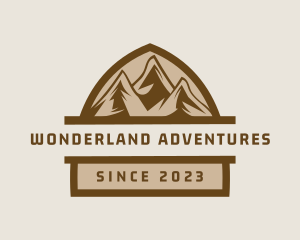 Alpine Mountaineering Adventure logo design