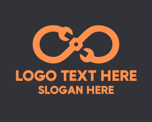 Engineering - Orange Infinity Maintenance logo design