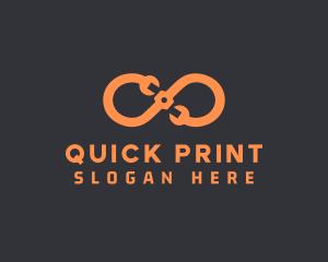 Orange Infinity Maintenance logo design