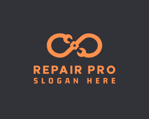 Fix - Orange Infinity Maintenance logo design