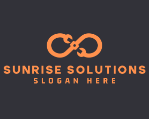 Orange Infinity Maintenance logo design