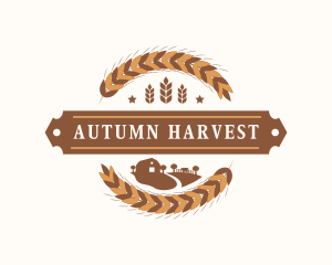 Wheat Farm Agriculture logo design