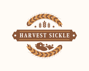 Wheat Farm Agriculture logo design