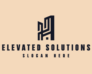 High Rise Building Property  logo design