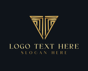 Expensive - Premium Luxury Triangle logo design