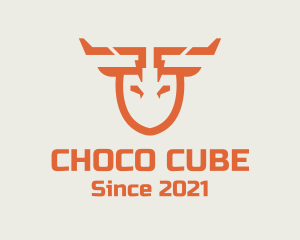 Tool - Orange Shovel Deer logo design