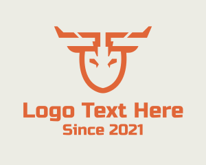 Equipment - Orange Shovel Deer logo design