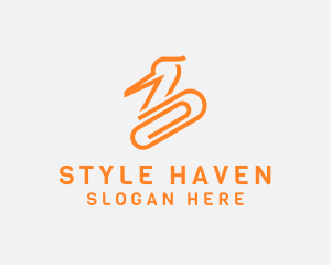 Swan Paper Clip Logo