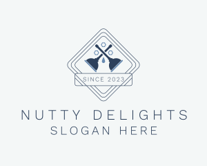 Nuts - Droplet Plunger Plumber logo design