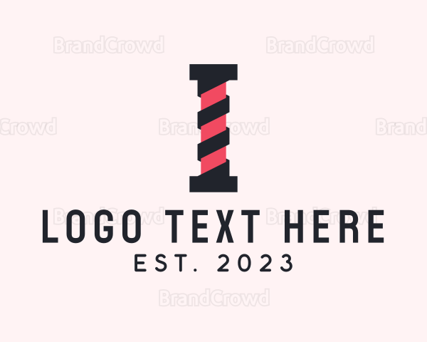 Spiral Digital Letter I Logo