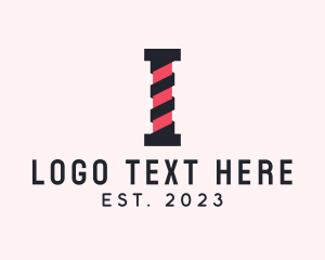 Cyber - Spiral Digital Letter I logo design