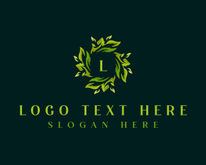 Leaves Garden Botanical Logo