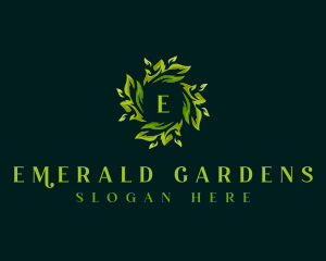 Leaves Garden Botanical logo design