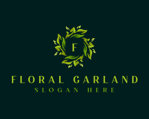 Leaves Garden Botanical logo design