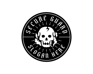 Smoke - Smoke Cigarette Skull logo design