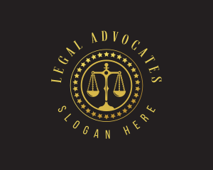 Legal Justice Scales logo design