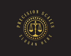 Legal Justice Scales logo design