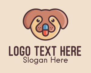 Veterinarian - Puppy Dog Pill logo design