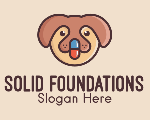 Animal Sanctuary - Puppy Dog Pill logo design