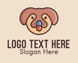 Pill - Puppy Dog Pill logo design