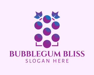 Bubblegum - Grape Fruit Vineyard logo design