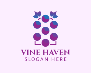 Grape Fruit Vineyard logo design