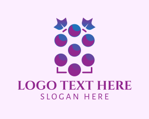 Bubblegum - Grape Fruit Vineyard logo design