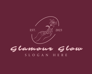 Glamour - Elegant Floral Hand logo design