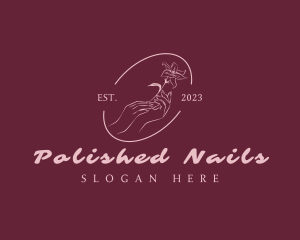 Elegant Floral Hand logo design