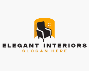 Interior - Chair Interior Decoration logo design