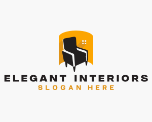 Chair Interior Decoration logo design