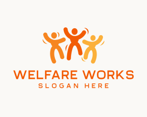 Welfare - Human Family Charity logo design
