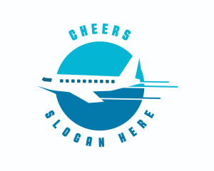 Express Airplane Travel Logo