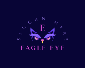 Owl Bird Eyes  logo design