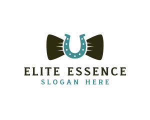 Suit - Horseshoe Bow Tie logo design