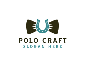 Polo - Horseshoe Bow Tie logo design