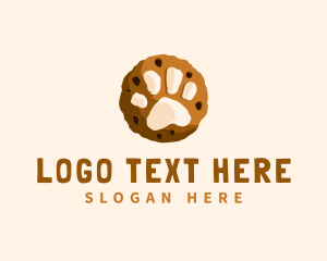 Biscuit - Bakery Paw Cookie logo design