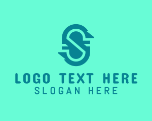 Telco - Software Technology Letter S logo design