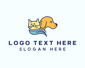 Cat - Pet Kitten & Puppy logo design